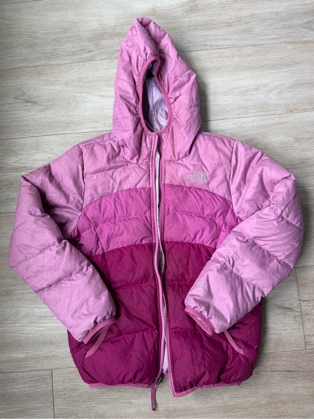 The North Face Girls Reversible Down Jacket (Medium / 10-12 Yrs) - 550 Fill